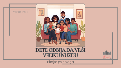 Dete odbija da vrši veliku nuždu