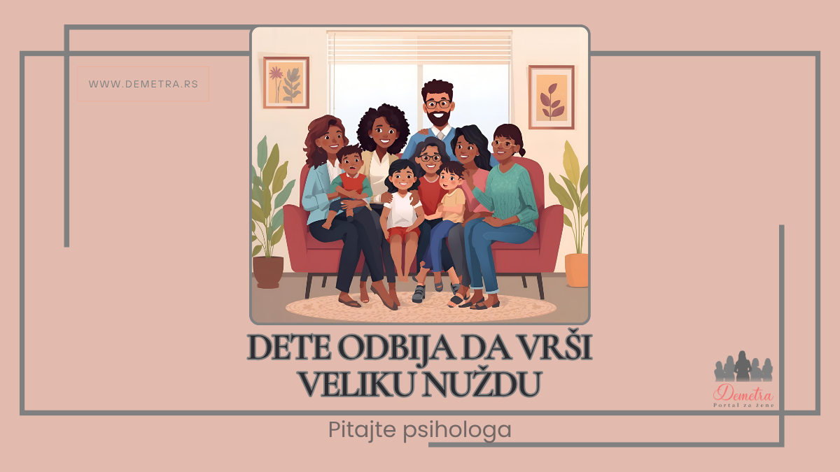 Dete odbija da vrši veliku nuždu