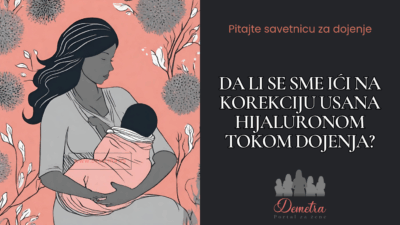 korekciju usana hijaluronom tokom dojenja