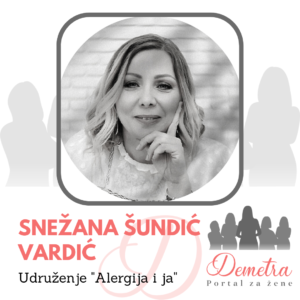 Snezana Šundić Vardić, alergija i ja
