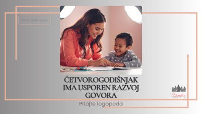 Četvorogodišnjak ima usporen razvoj govora