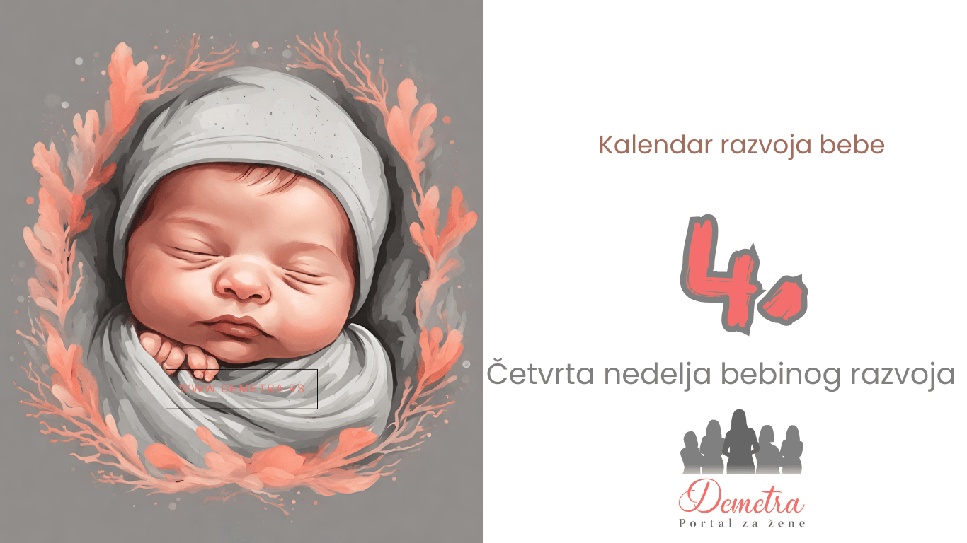 4. nedelja bebinog razvoja