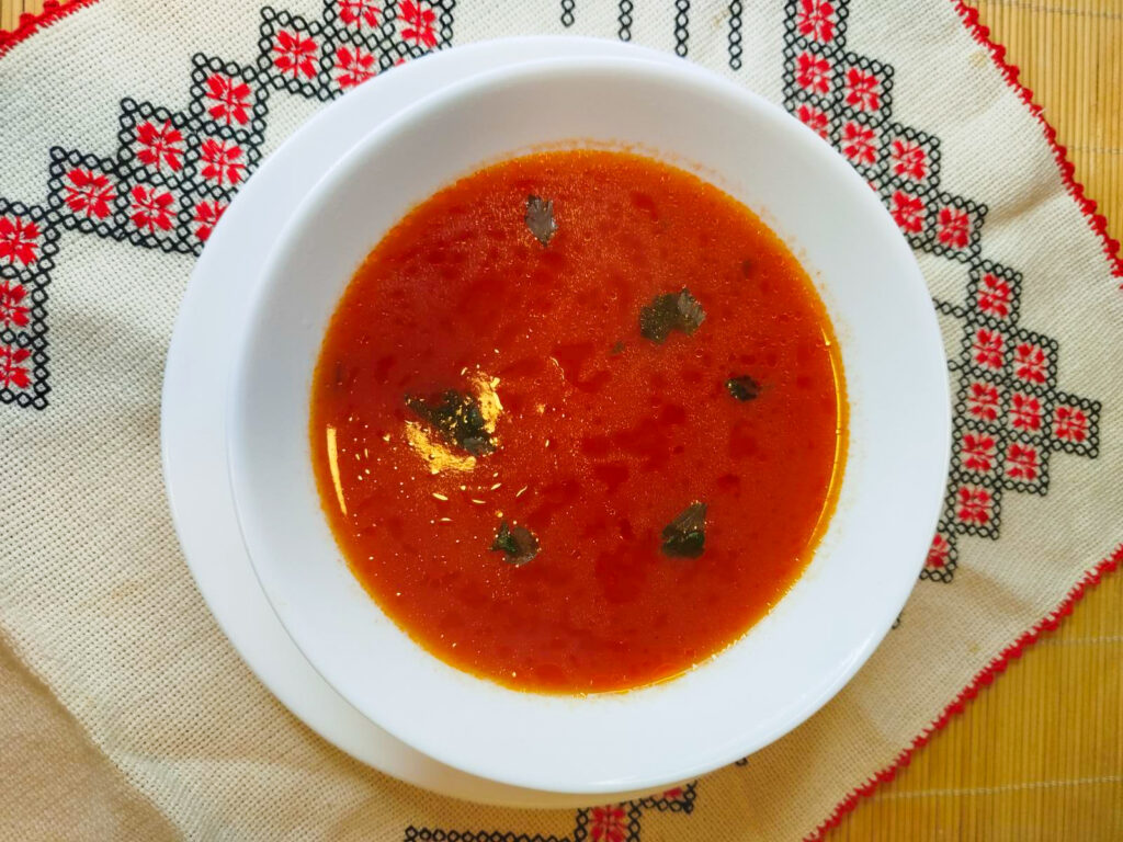 corba od paradajza sa pirincem