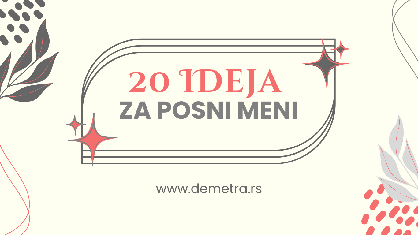 20 jela i ideja za posni meni