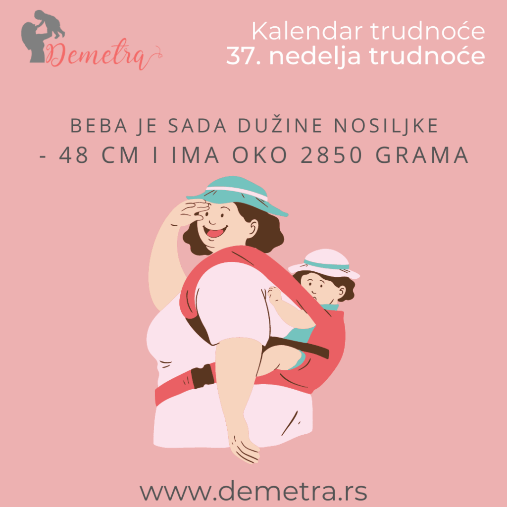 Kolika je beba u 37 nedelji trudnoće