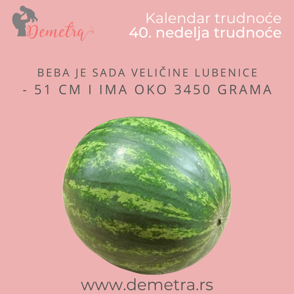 Kolika je beba u 40 nedelji trudnoće