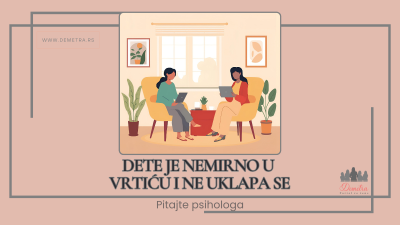 Dete je nemirno u vrtiću i ne uklapa se