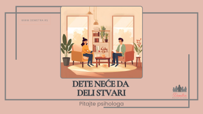 Dete neće da deli stvari