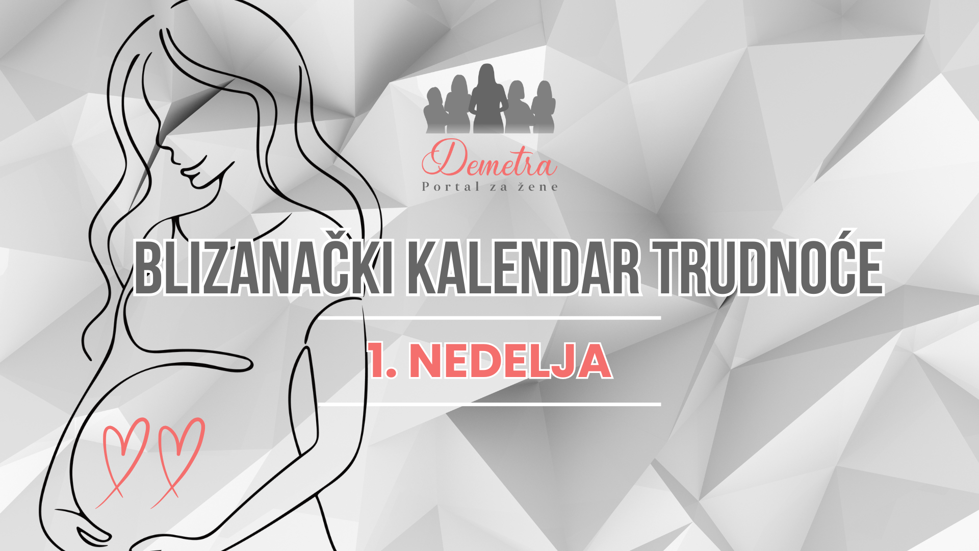 1. nedelja blizanačke trudnoće – Kalendar višestruke trudnoće