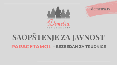 Paracetamol je siguran za trudnice