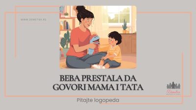 Beba prestala da govori mama i tata