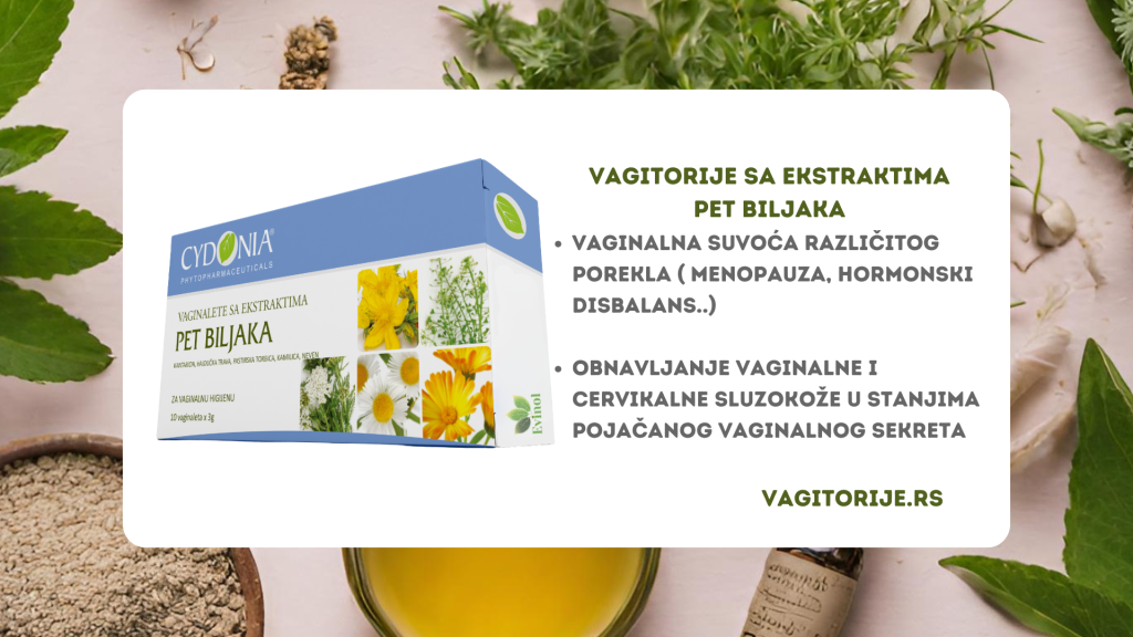 vagitorije sa ekstraktima pet biljaka